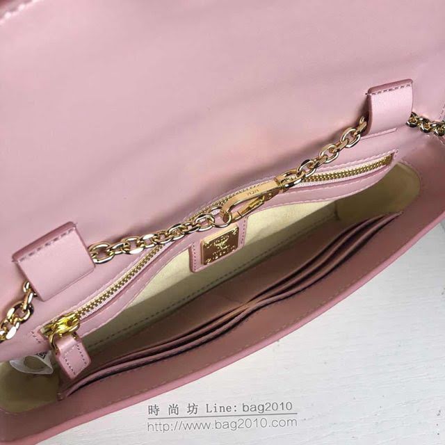 MCM女包 原單 6226中號 Patricia鏈條包 復古印花 信封式手拿包 MCM鏈條斜挎包  mdmc1456